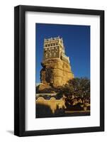 Rock Palace (Dar Al Hajar), Wadi Dhar, Yemen, Middle East-Bruno Morandi-Framed Photographic Print