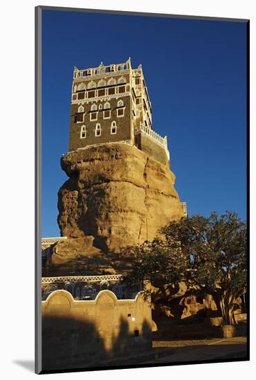 Rock Palace (Dar Al Hajar), Wadi Dhar, Yemen, Middle East-Bruno Morandi-Mounted Photographic Print