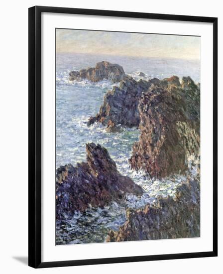 Rock Points at Belle-Ile, 1886-Claude Monet-Framed Art Print