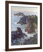 Rock Points at Belle-Ile, 1886-Claude Monet-Framed Art Print