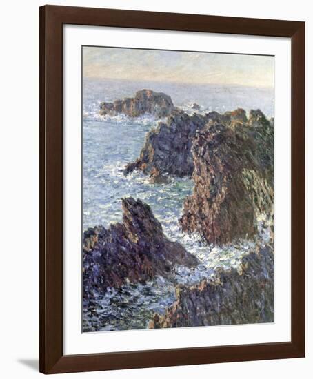 Rock Points at Belle-Ile, 1886-Claude Monet-Framed Art Print