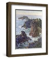 Rock Points at Belle-Ile, c.1886-Claude Monet-Framed Giclee Print