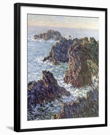 Rock Points at Belle-Ile, c.1886-Claude Monet-Framed Giclee Print