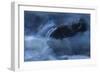 Rock Poking Through Swirling Warter-Anthony Paladino-Framed Giclee Print