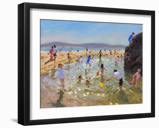 Rock Pool, Tenby, 2016-Andrew Macara-Framed Giclee Print