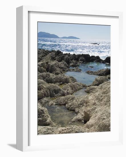 Rock Pools Where Locals Collect Salt, Alaties Beach Area, Kefalonia, Ionian Islands, Greece-R H Productions-Framed Photographic Print
