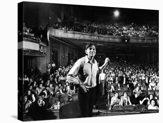 Rock Promoter Bill Graham Onstage with Audience Visible, at Fillmore East-John Olson-Stretched Canvas