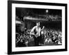 Rock Promoter Bill Graham Onstage with Audience Visible, at Fillmore East-John Olson-Framed Premium Photographic Print