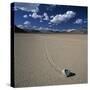 Rock Pushed by Wind in Desert-Micha Pawlitzki-Stretched Canvas