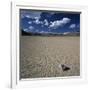 Rock Pushed by Wind in Desert-Micha Pawlitzki-Framed Photographic Print