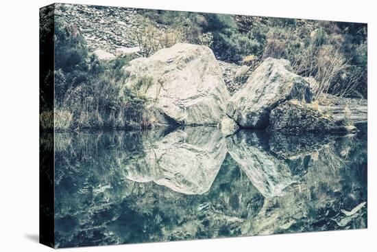 Rock Reflection-Florian Schleinig-Stretched Canvas