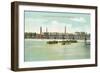 Rock River Dam, Rockford, Illinois-null-Framed Art Print