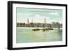 Rock River Dam, Rockford, Illinois-null-Framed Art Print