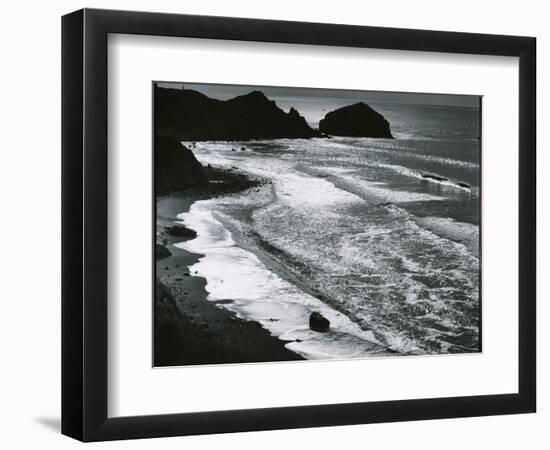 Rock, Sand, Water, Oregon, c. 1970-Brett Weston-Framed Photographic Print