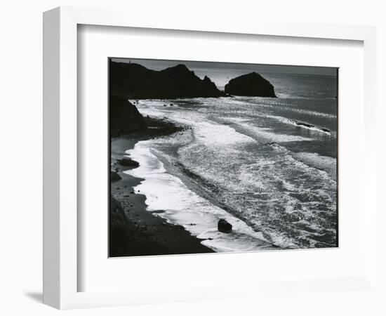 Rock, Sand, Water, Oregon, c. 1970-Brett Weston-Framed Photographic Print