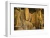 Rock Sculpture of Trimurthi Sadasiva in Elephanta Caves-Jon Hicks-Framed Photographic Print