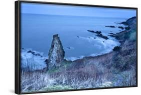 Rock Stack on the Fife Coast Near St. Andrews, Fife, Scotland, United Kingdom, Europe-Mark-Framed Photographic Print