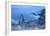 Rock Stack on the Fife Coast Near St. Andrews, Fife, Scotland, United Kingdom, Europe-Mark-Framed Photographic Print