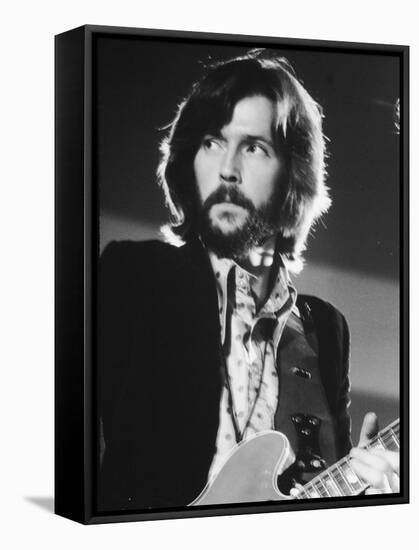 Rock Star Eric Clapton Playing Guitar in the Group Blind Faith-Ralph Crane-Framed Stretched Canvas