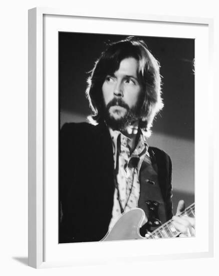 Rock Star Eric Clapton Playing Guitar in the Group Blind Faith-Ralph Crane-Framed Premium Photographic Print