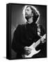 Rock Star Eric Clapton Playing His Guitar in Concert at the Meadowlands Arena-null-Framed Stretched Canvas