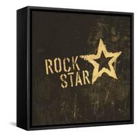 Rock Star Grunge Icon-pashabo-Framed Stretched Canvas