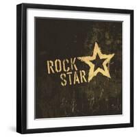 Rock Star Grunge Icon-pashabo-Framed Art Print