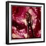 Rock Star Jim Morrison of the Doors Standing Alone in Front of a Purple Psychedelic Backdrop-Yale Joel-Framed Premium Photographic Print