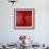 Rock Star Jim Morrison of the Doors Standing Behind Microphone Alone Against a Red Backdrop-Yale Joel-Framed Premium Photographic Print displayed on a wall