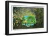 Rock State Park, Illinois, View of the Beautiful Ohio River from a Cave-Lantern Press-Framed Art Print