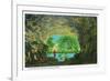 Rock State Park, Illinois, View of the Beautiful Ohio River from a Cave-Lantern Press-Framed Premium Giclee Print