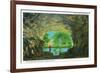 Rock State Park, Illinois, View of the Beautiful Ohio River from a Cave-Lantern Press-Framed Premium Giclee Print