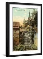 Rock Steps, Catholic Church, Harper's Ferry, West Virginia-null-Framed Art Print