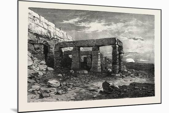 Rock-Temple of Girsheh, Egypt, 1879-null-Mounted Giclee Print