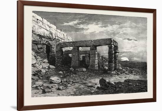 Rock-Temple of Girsheh, Egypt, 1879-null-Framed Giclee Print