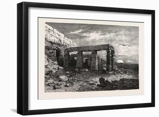 Rock-Temple of Girsheh, Egypt, 1879-null-Framed Giclee Print