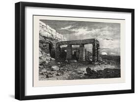 Rock-Temple of Girsheh, Egypt, 1879-null-Framed Giclee Print