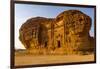 Rock tomb, Madain Saleh (Hegra) (Al Hijr)-Michael Runkel-Framed Photographic Print