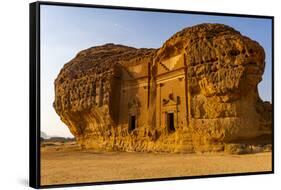 Rock tomb, Madain Saleh (Hegra) (Al Hijr)-Michael Runkel-Framed Stretched Canvas