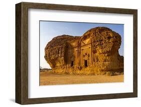 Rock tomb, Madain Saleh (Hegra) (Al Hijr)-Michael Runkel-Framed Photographic Print