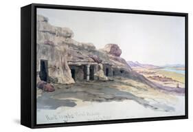 Rock Tombs, Beni Hassan, 10 March 1863, Egypt, 1863-Charles Emile De Tournemine-Framed Stretched Canvas