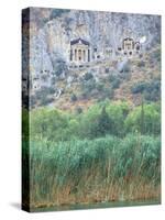 Rock Tombs of Caunos, Dalyan, Turkey-Ali Kabas-Stretched Canvas