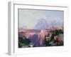 Rock Towers of the Rio Virgin, 1908-Thomas Moran-Framed Giclee Print