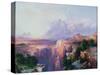 Rock Towers of the Rio Virgin, 1908-Thomas Moran-Stretched Canvas