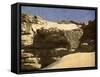 Rock wall in the Sahara, Egypt-English Photographer-Framed Stretched Canvas