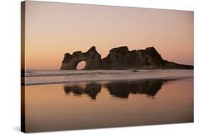 Rock with a Hole in Sunset-null-Stretched Canvas