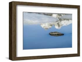 Rock with Sky Reflected in Water.-Arctic-Images-Framed Photographic Print