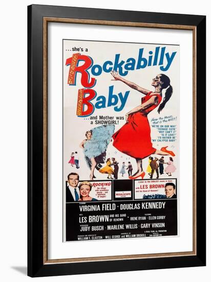 Rockabilly Baby-null-Framed Art Print
