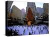 Rockafeller Center at Christmas, New York City, New York, USA-Bill Bachmann-Stretched Canvas