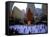 Rockafeller Center at Christmas, New York City, New York, USA-Bill Bachmann-Framed Stretched Canvas